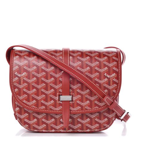 goyard messenger bag mens red